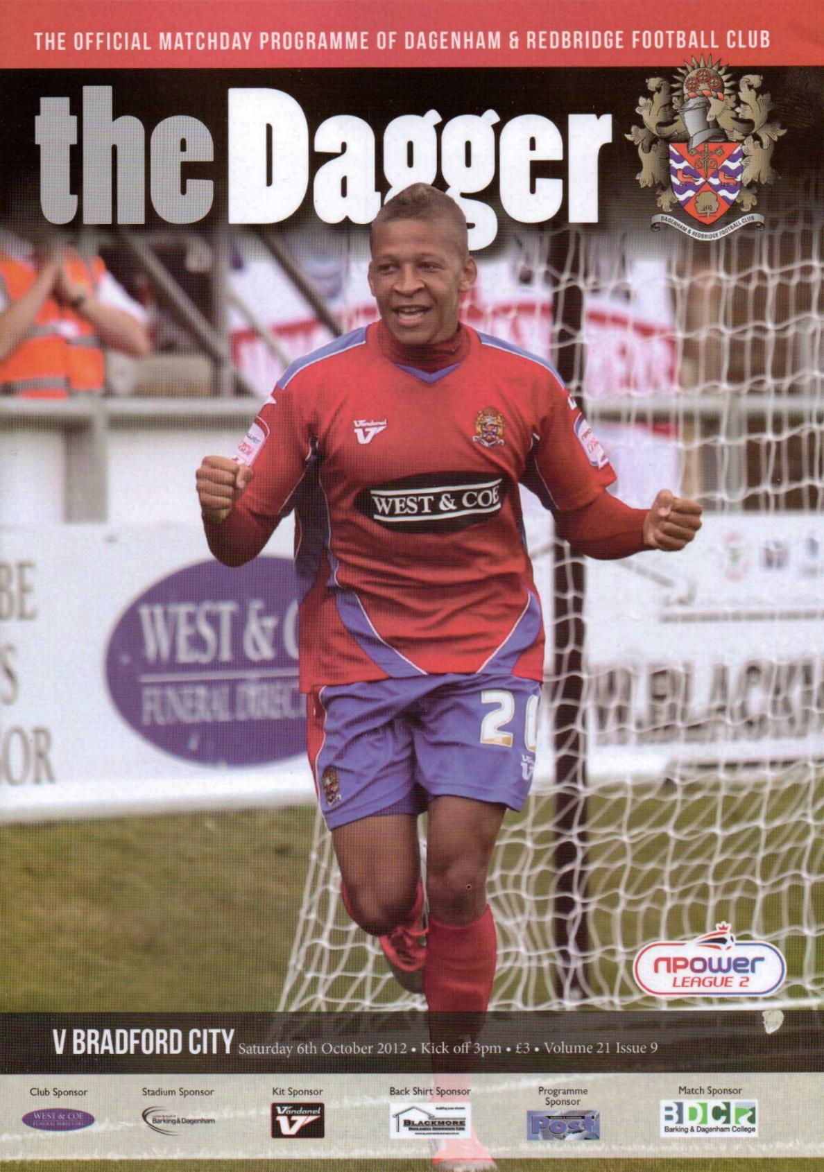 DAGENHAM & REDBRIDGE v BRADFORD CITY 2012/13